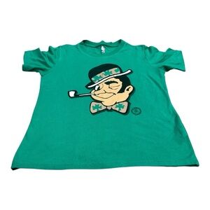 NBA Green Boston Celtics Fighting Irish Basketball Size 10-12 Tee